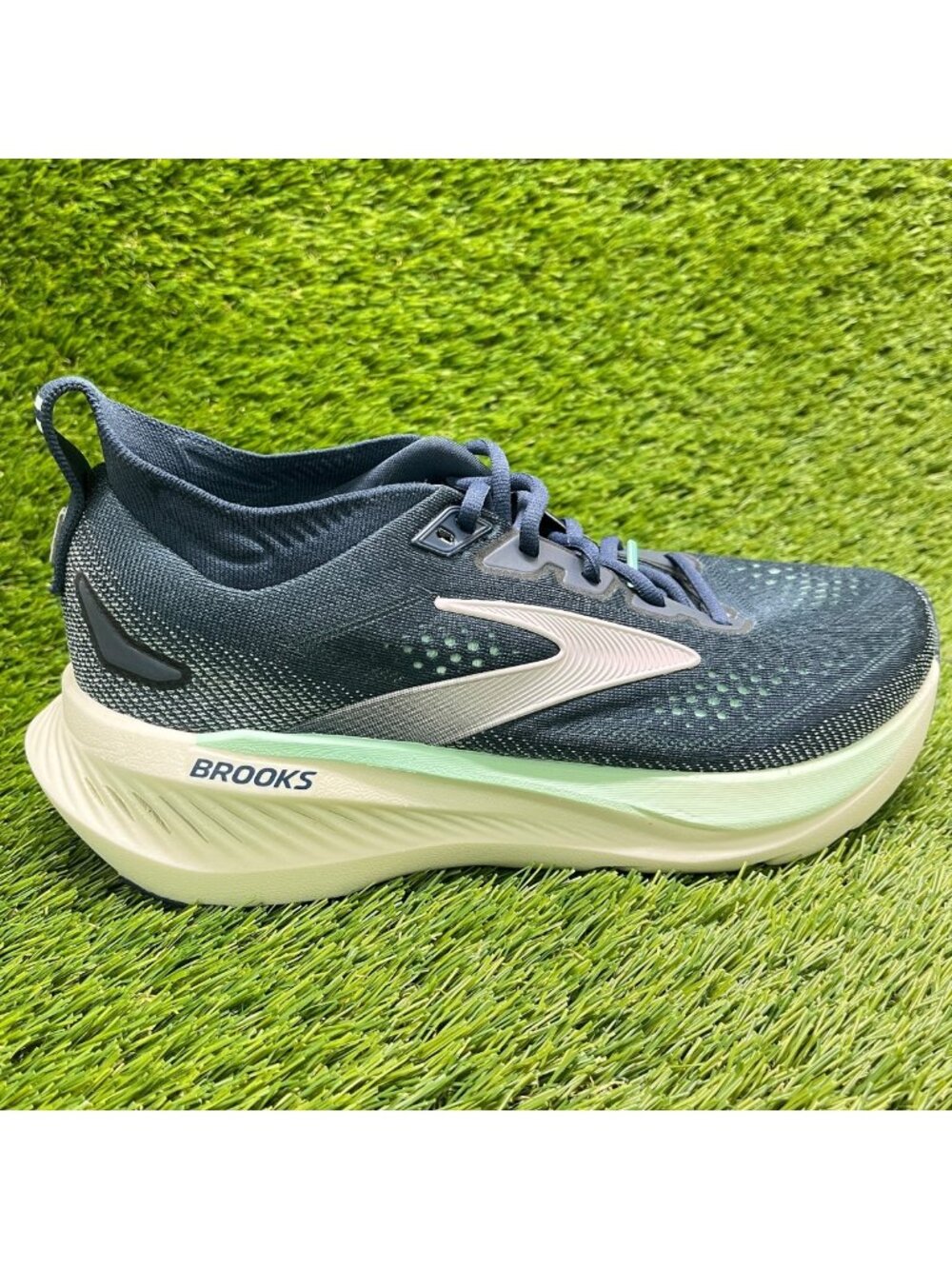 Brooks Glycerin 23 Womens Size 9 Blue Mint White Athletic Running Shoes Sneakers